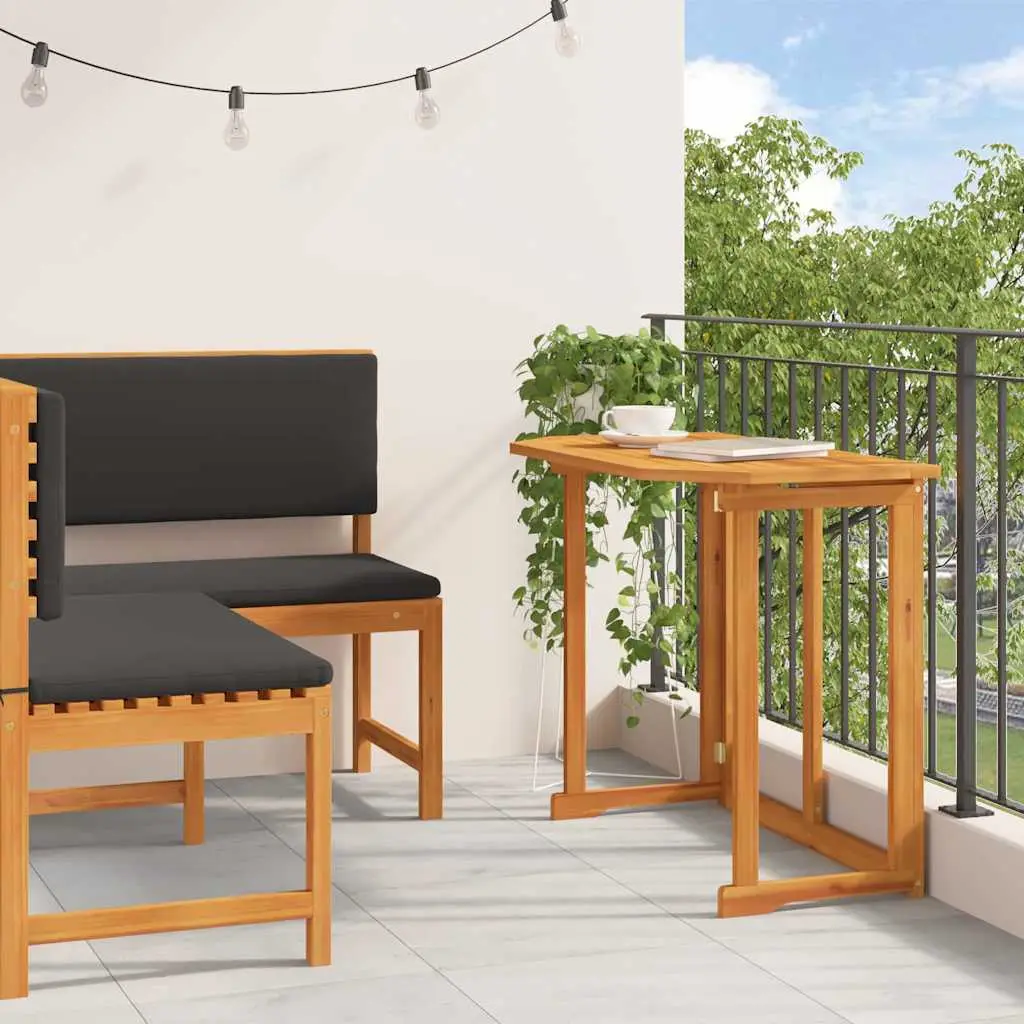 Ensemble de banc de jardin 2 pcs Marron Bois d’Acacia Massif vidaXL 3329100
