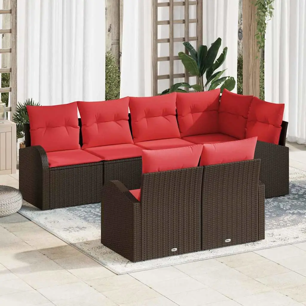 Ensemble de canapé de jardin Marron polyrotin vidaXL 3346084
