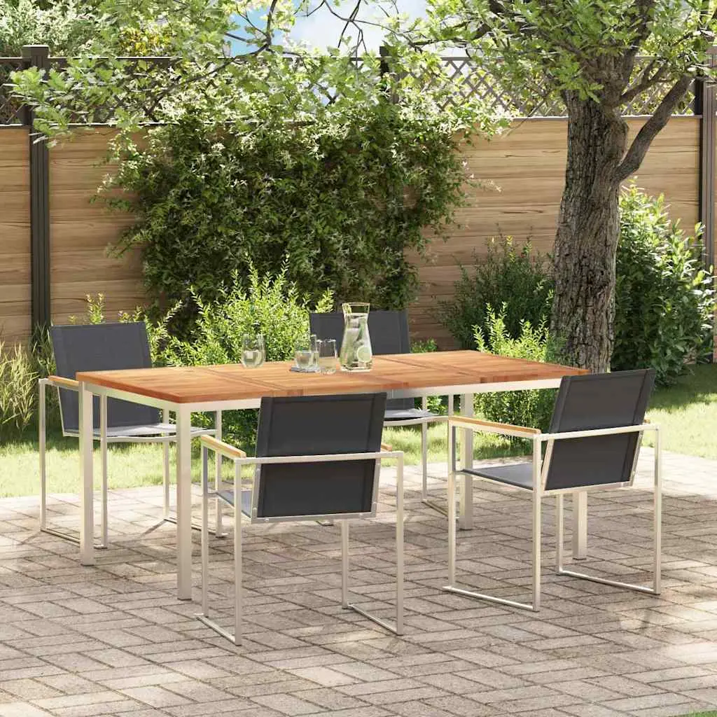 Ensemble de salle à manger pour jardin 5 pcs vidaXL 3334833