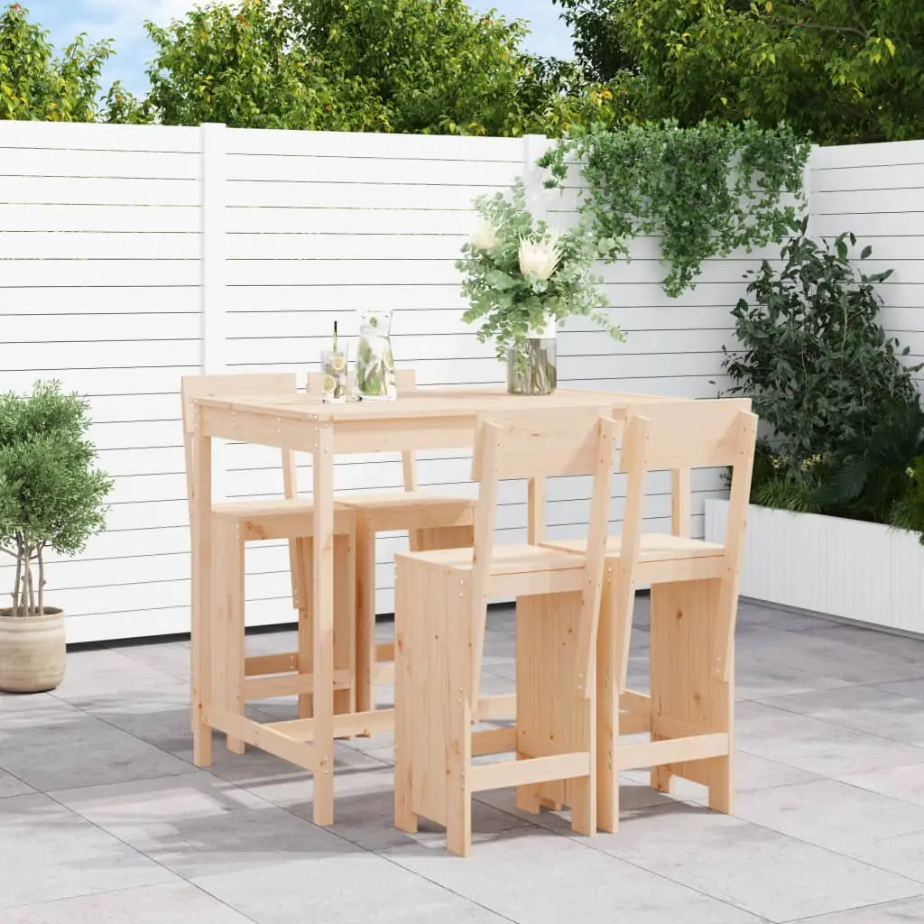 Ensemble de bar de jardin 5 pcs bois de pin massif vidaXL 3157805