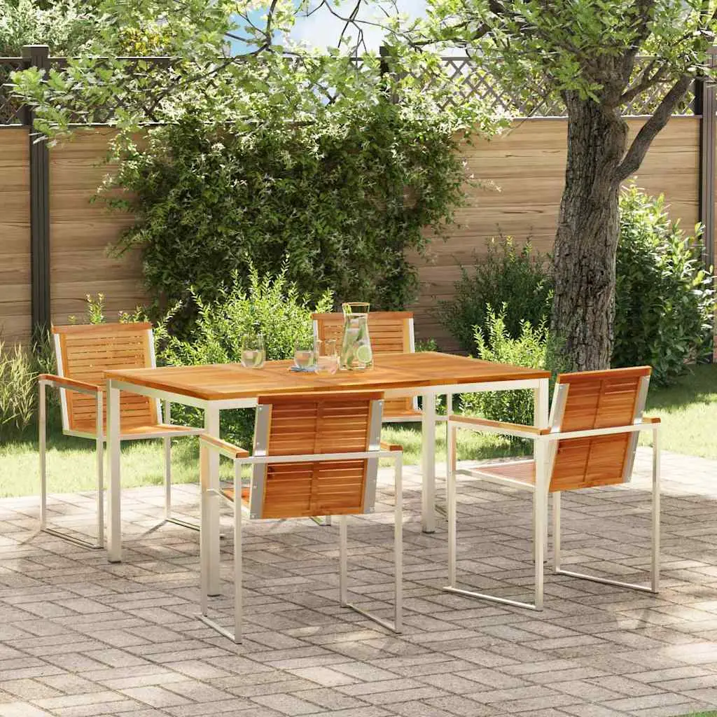 Ensemble de salle à manger pour jardin 5 pcs vidaXL 3334823