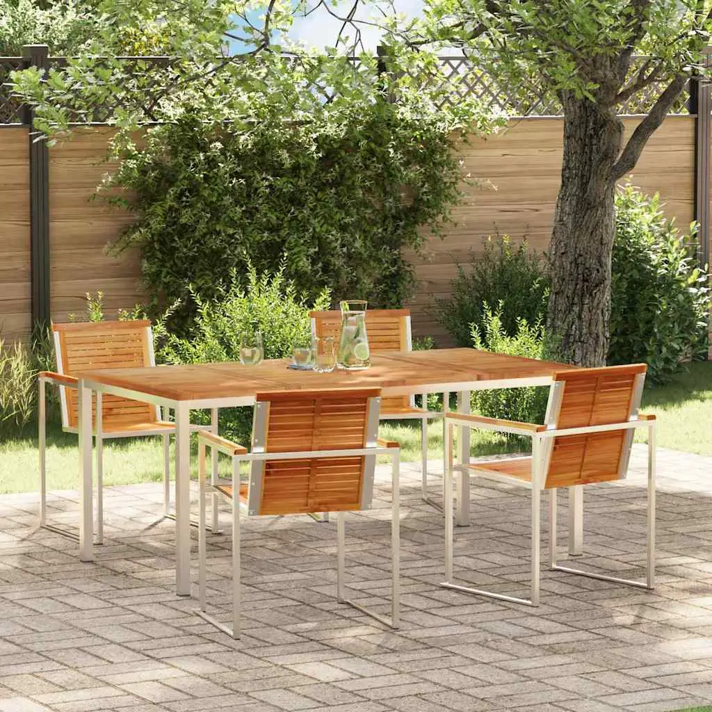 Ensemble de salle à manger pour jardin 5 pcs vidaXL 3334825