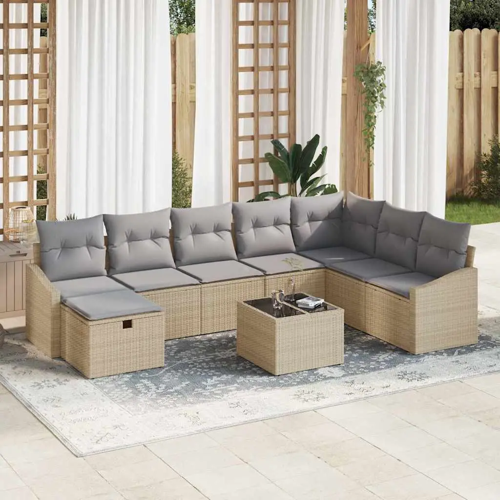 Ensemble de Canapés avec coussin 8 pcs polyrotin vidaXL 3360671