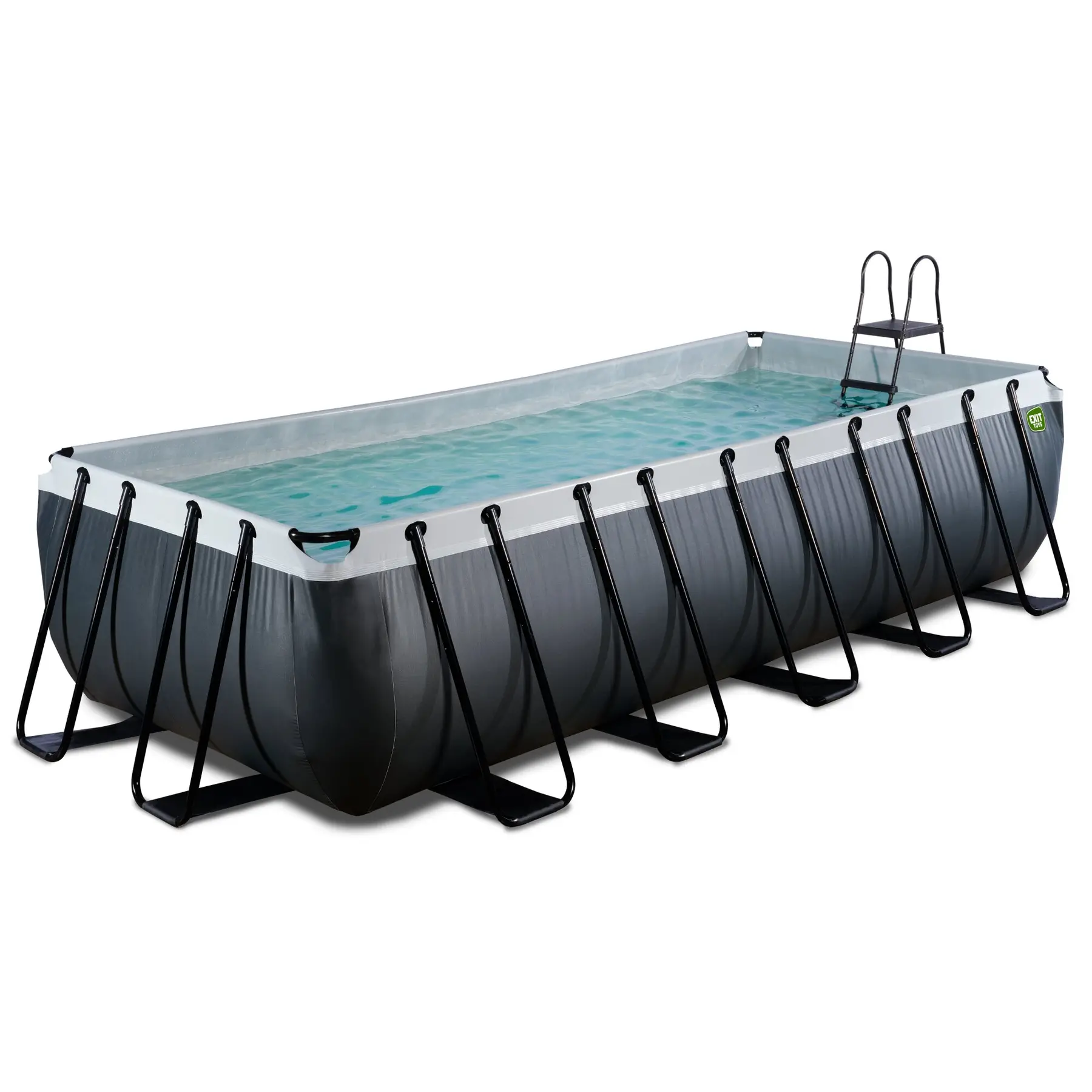 Exit Toys Piscina para niños con bomba de filtro de arena 540 x 250 x 122 cm BLACK