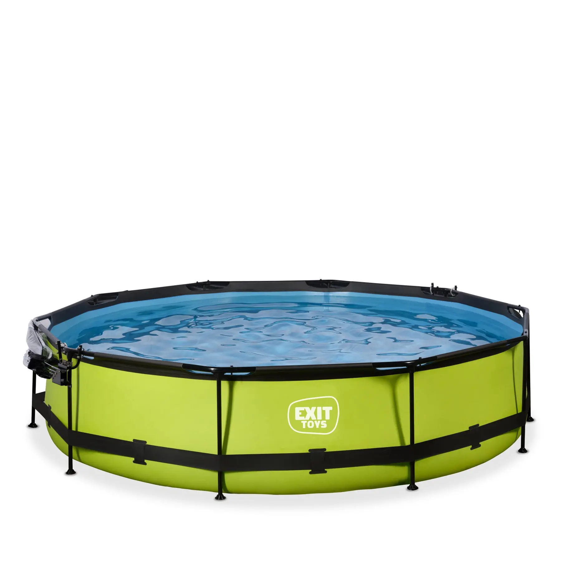 Exit Toys Piscina con bomba de filtración y cúpula para niños Lime 360 x 76 cm GREEN