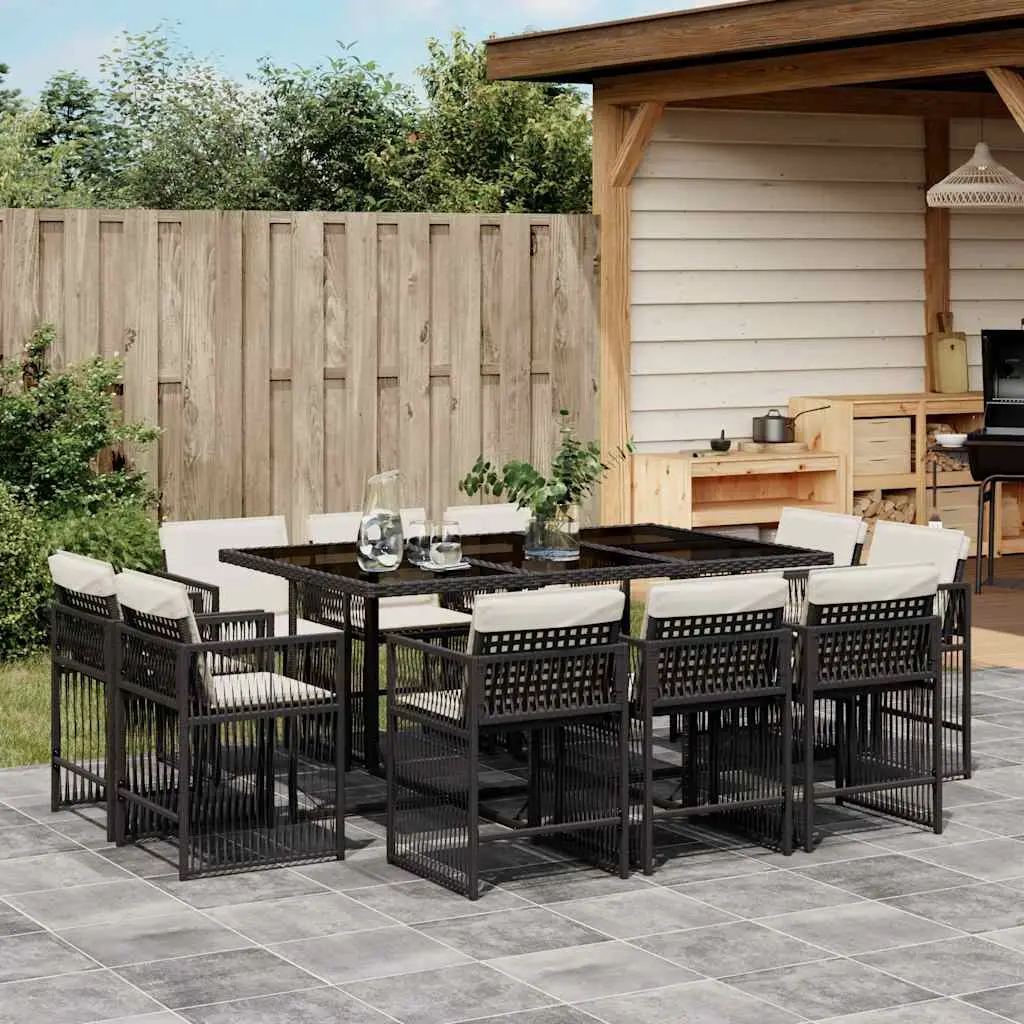 Ensemble de Jardin Repas 10 Personnes, Structure Acier et Résine Tressée, Coussins Inclus – ComfortXL Outdoor Living