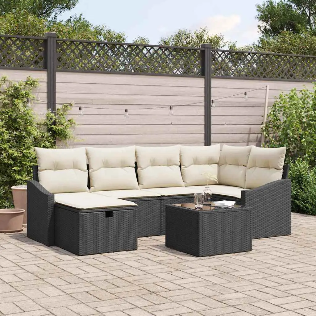 Ensemble de Canapés avec coussin 6 pcs polyrotin vidaXL 3360618