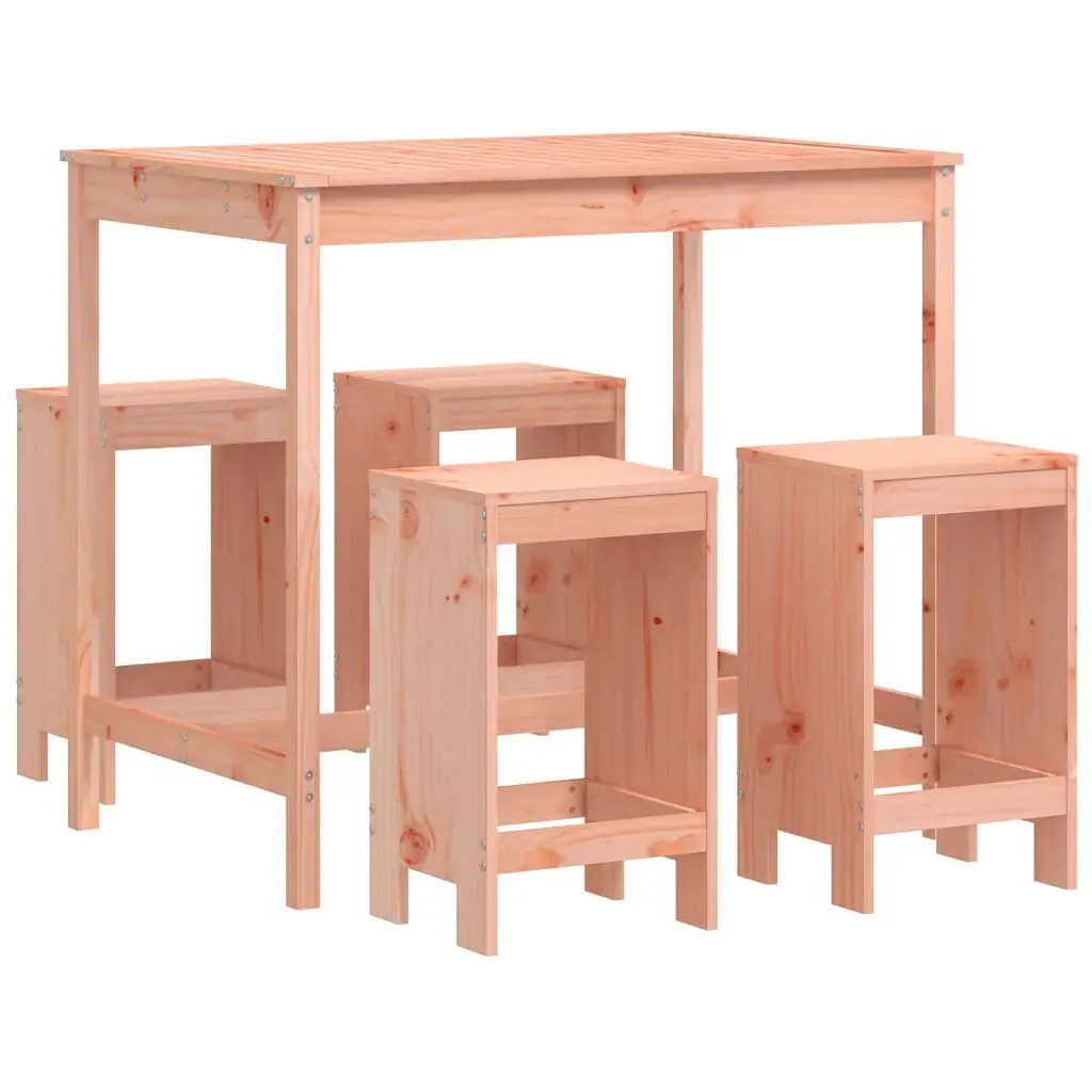 Ensemble de 5 pcs bar de jardin – Mobilier d’extérieur – Mobilier de jardin bois massif de Douglas-JU2263