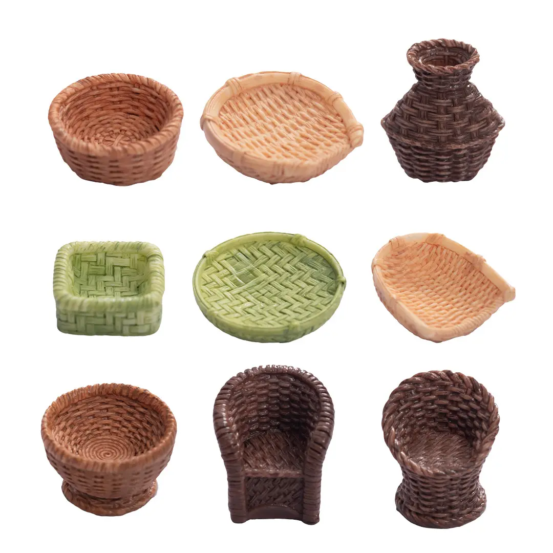 Ensemble de 3 pièces d’artisanat en résine MCBOSON