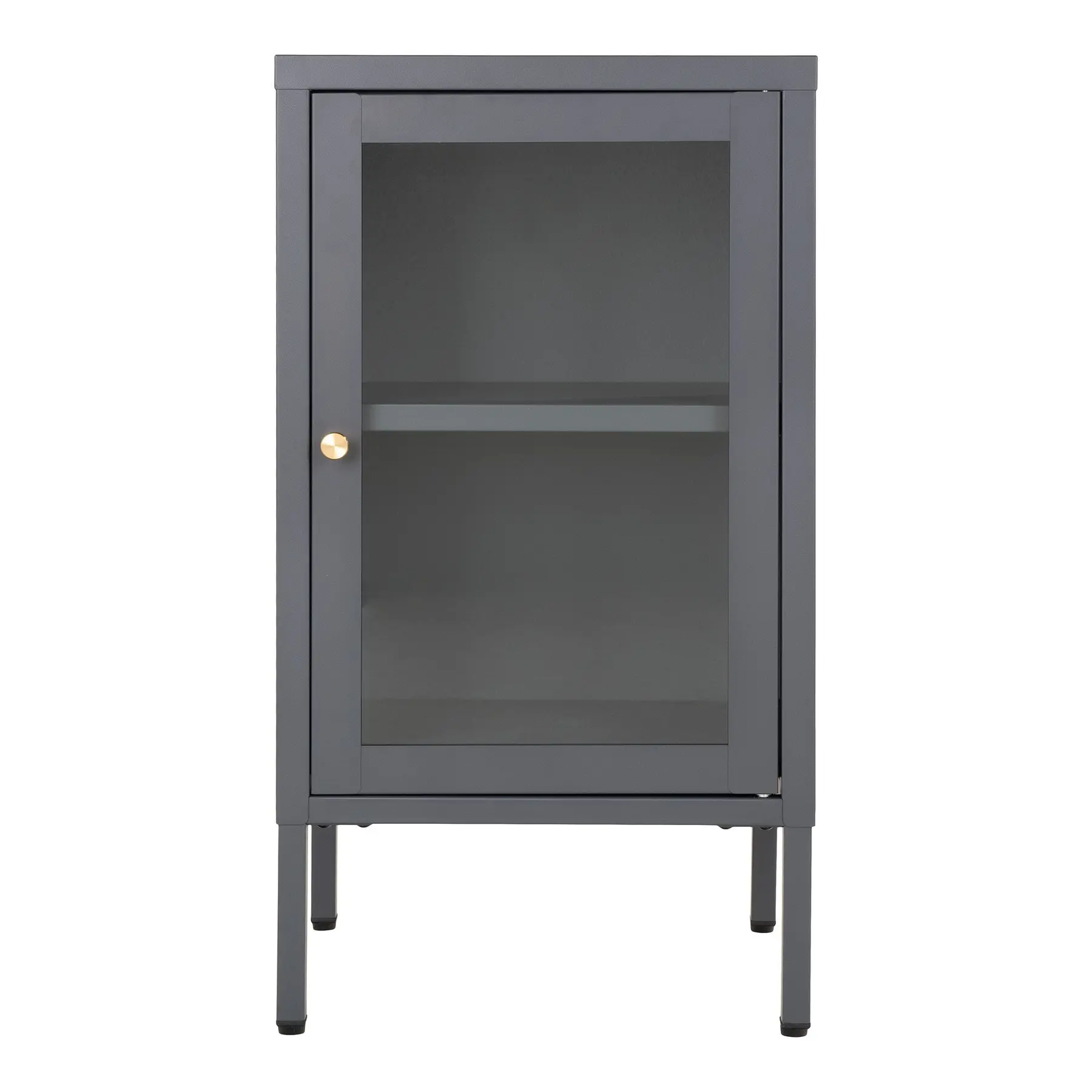 House Nordic Armario con puerta de cristal Dalby GRAY