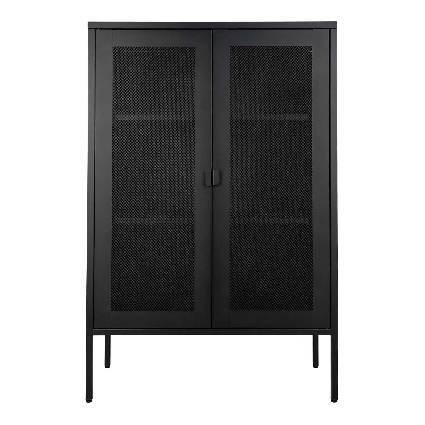 House Nordic Armario con puerta de malla Melbourne BLACK