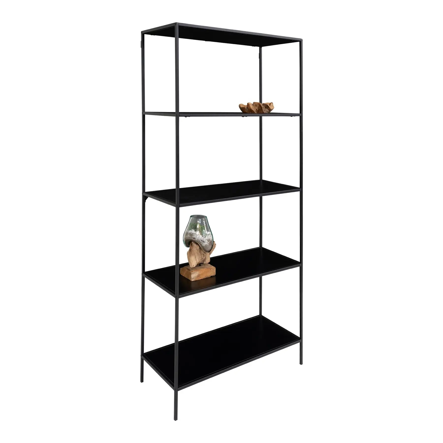 House Nordic 5 estantes con pies negros Vita BLACK