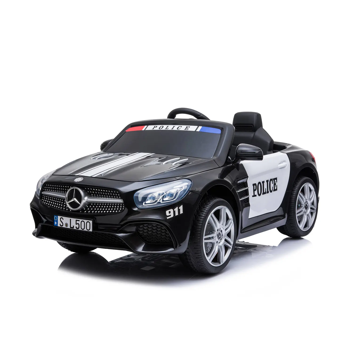Kikkaboo Juegos de coches recargables Mercedes Benz SL500 Police BLACK