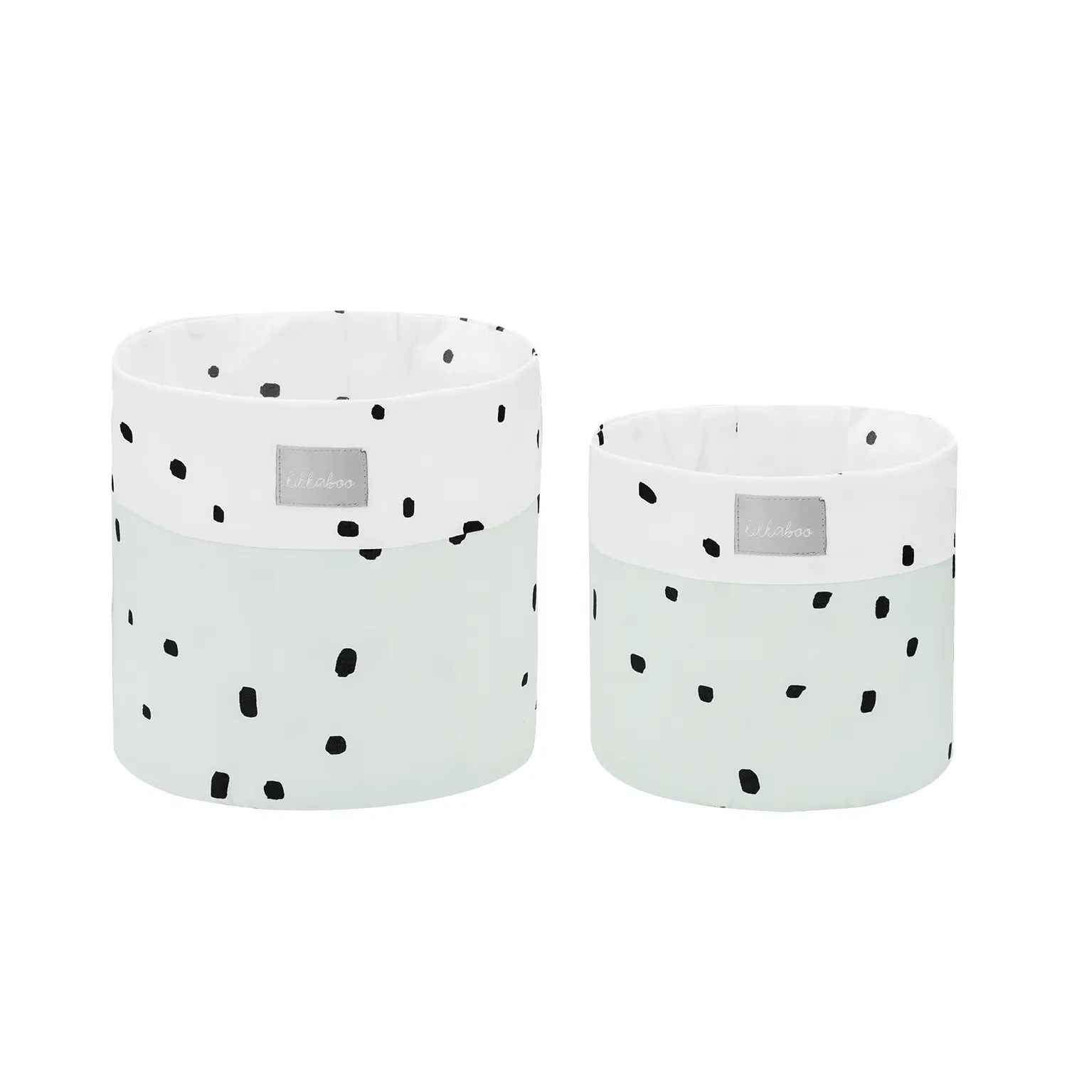 Kikkaboo Conjunto de cesto para habitación de bebé Bear with me (x2) GREEN