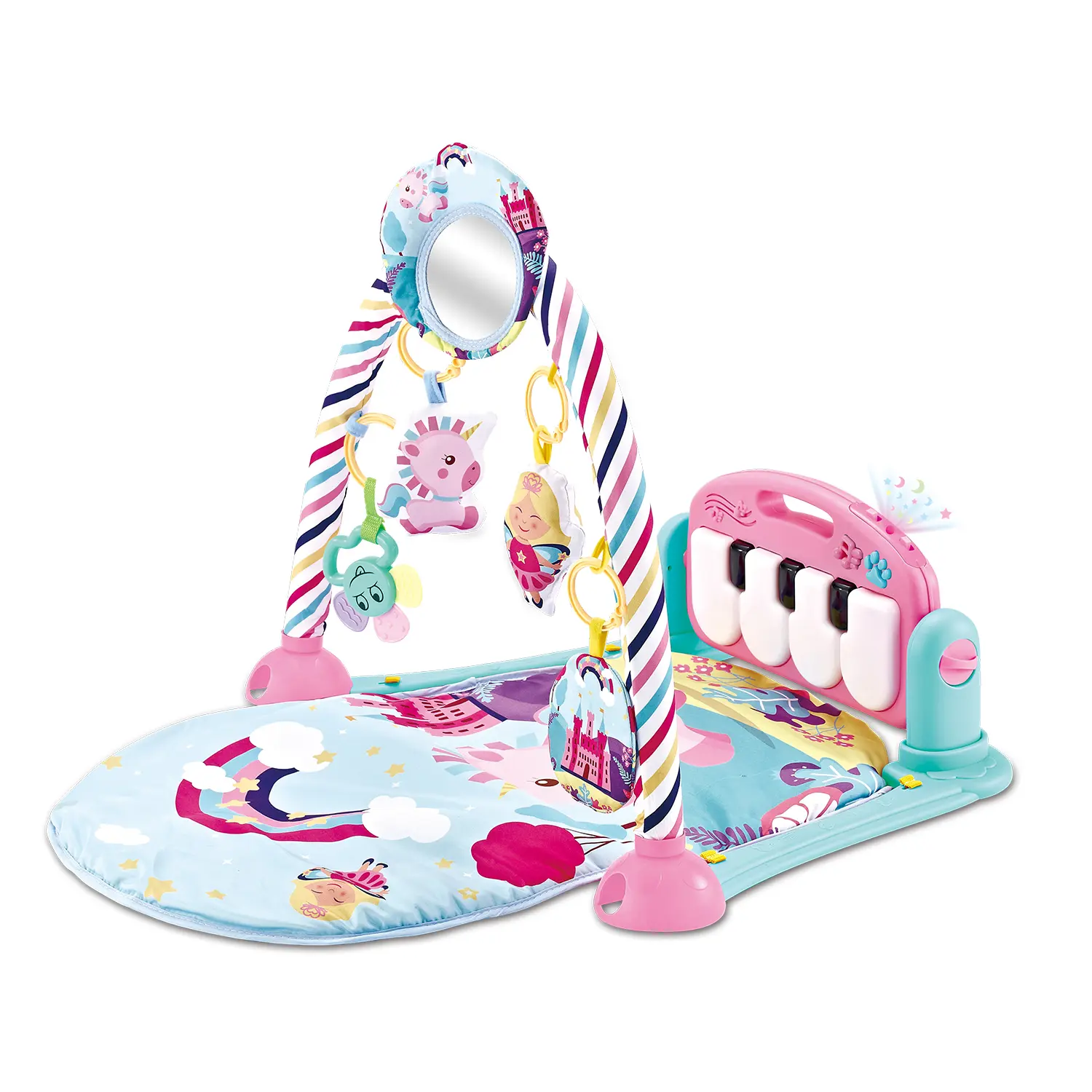 Kikkaboo Alfombra de juego Piano PINK