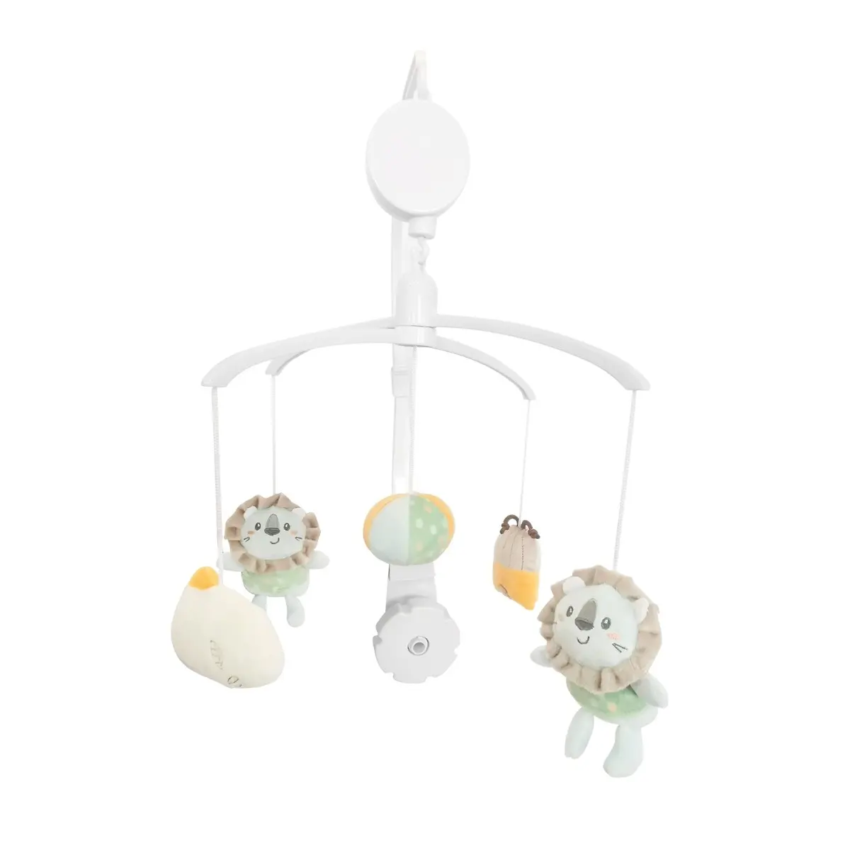 Kikkaboo Peluche con móvil musical Jungle King WHITE