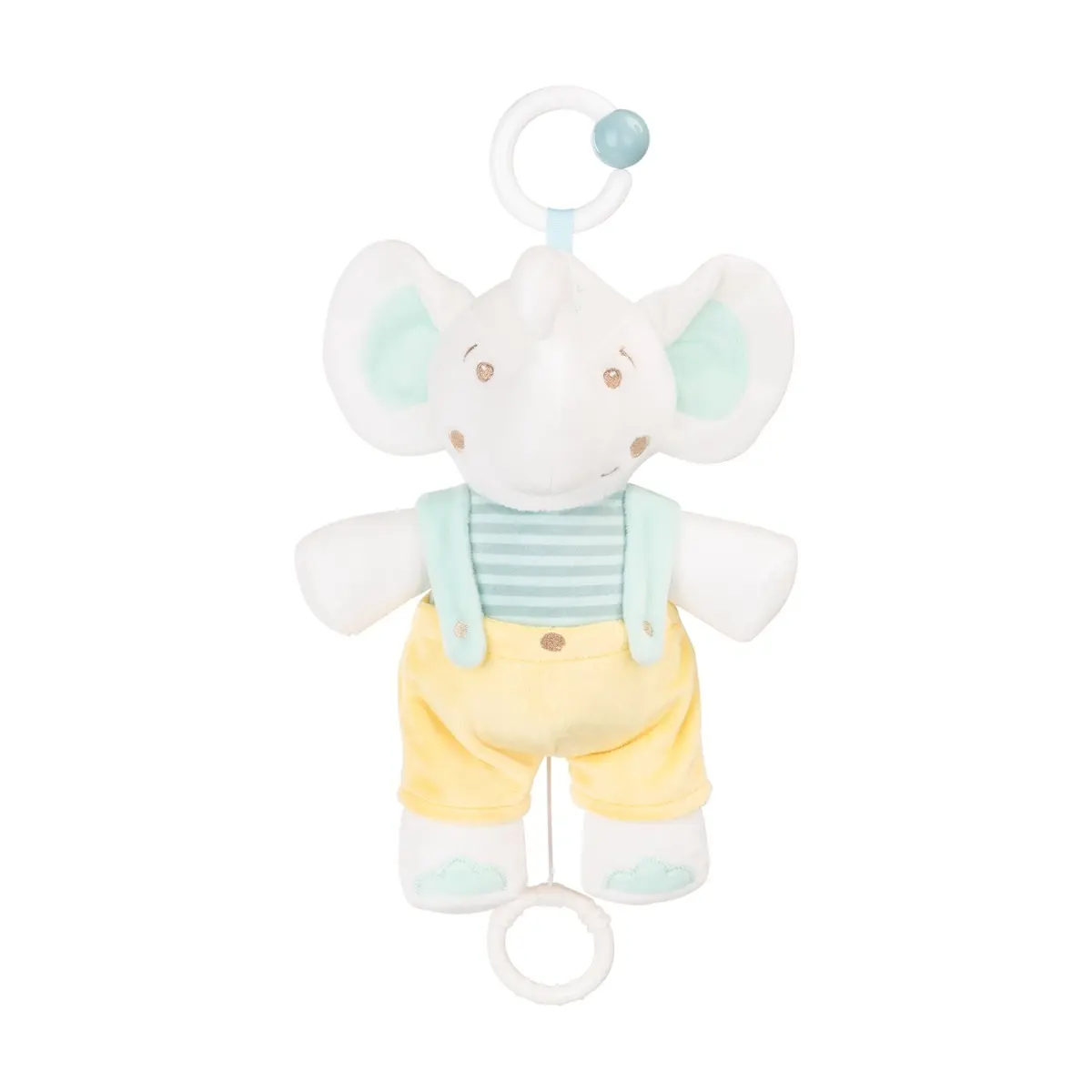 Kikkaboo Peluche con móvil musical Elephant Toy Time (x24) WHITE