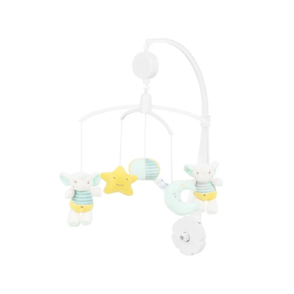 Kikkaboo Peluche con móvil musical Elephant Time (x12) WHITE