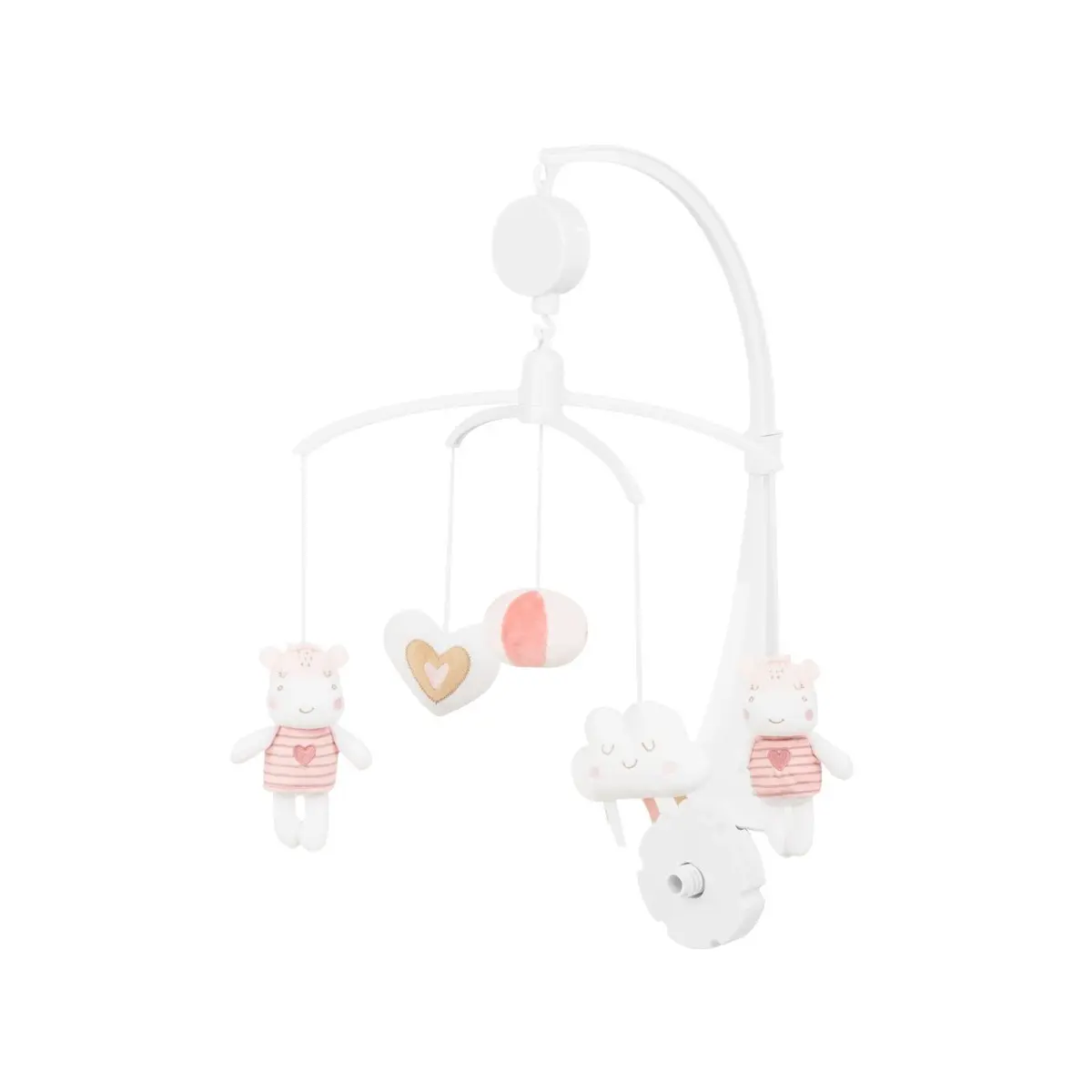 Kikkaboo Peluche con móvil musical Hippo Dreams (x12) WHITE