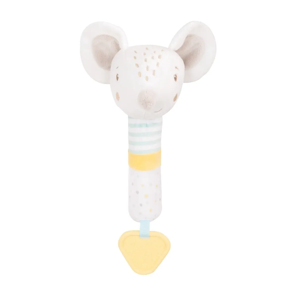 Kikkaboo Sonajero con chupon Joyful Mice YELLOW