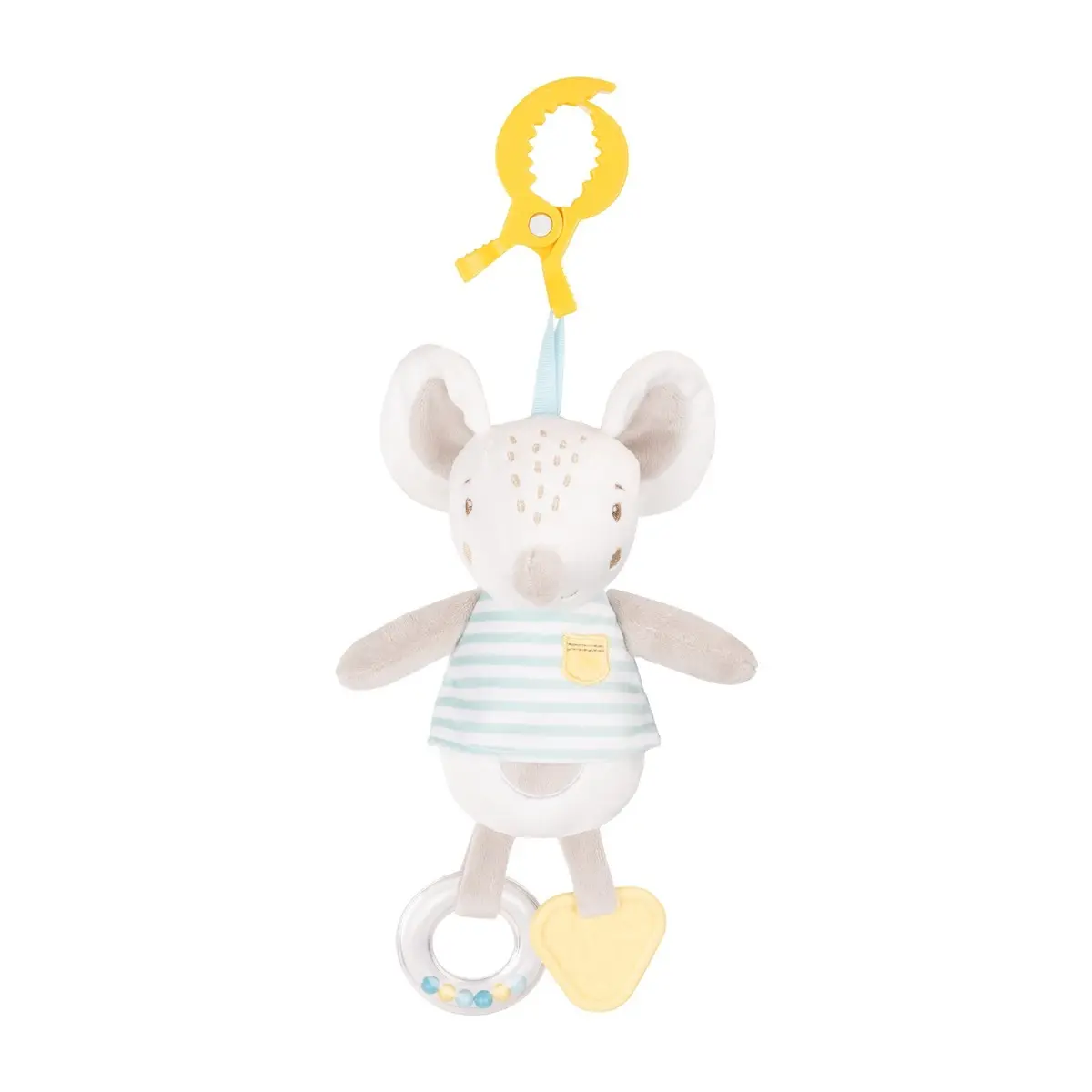 Kikkaboo Peluche con anillo de dentición Joyful Mice YELLOW
