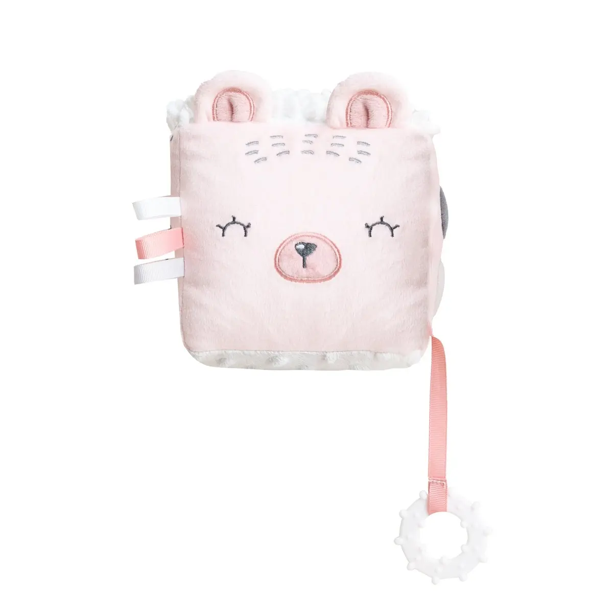 Kikkaboo Muñeco de peluche en forma de cubo Bear with Me PINK