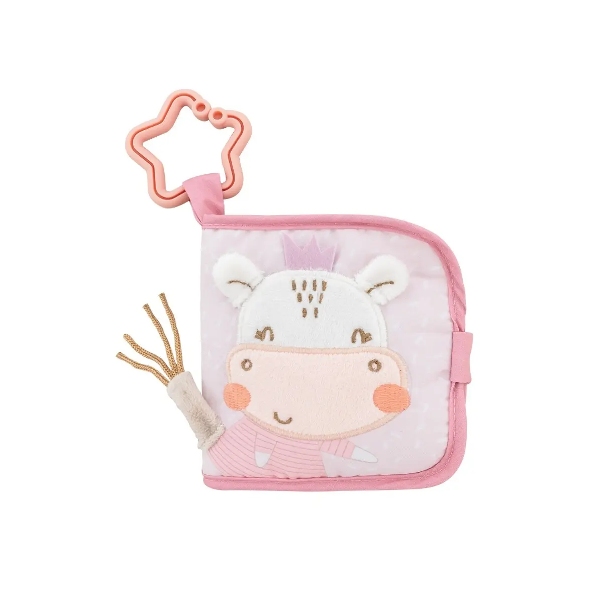 Kikkaboo Libro infantil blando Hippo Dreams PINK