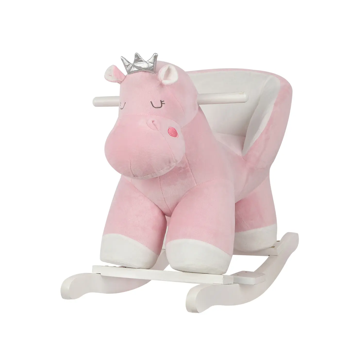 Kikkaboo Caballito de madera con asiento Hippo PINK