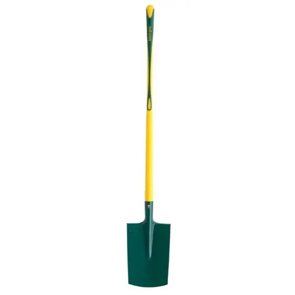 Leborgne Pala con borde de 28 cm mango de madera en forma de manzana GREEN