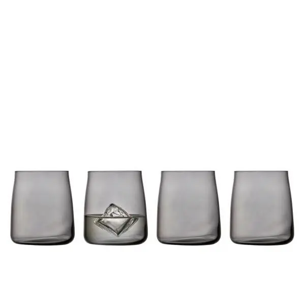 Lyngby Glas Krystal Vaso de agua (x4) GRAY