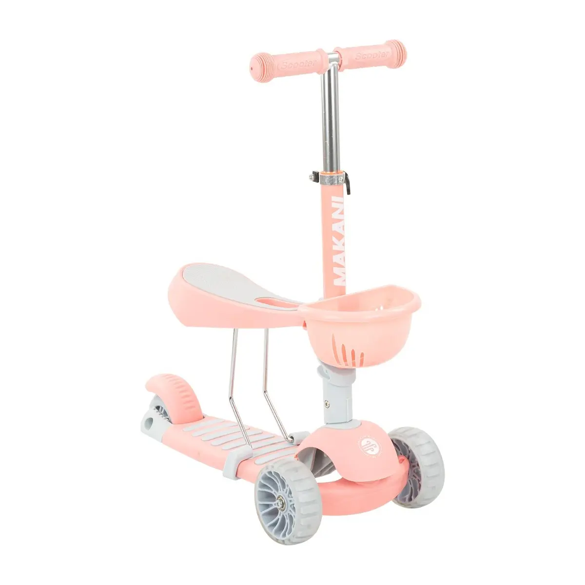 Makani Patinete 3 en 1 para niños Candy PINK