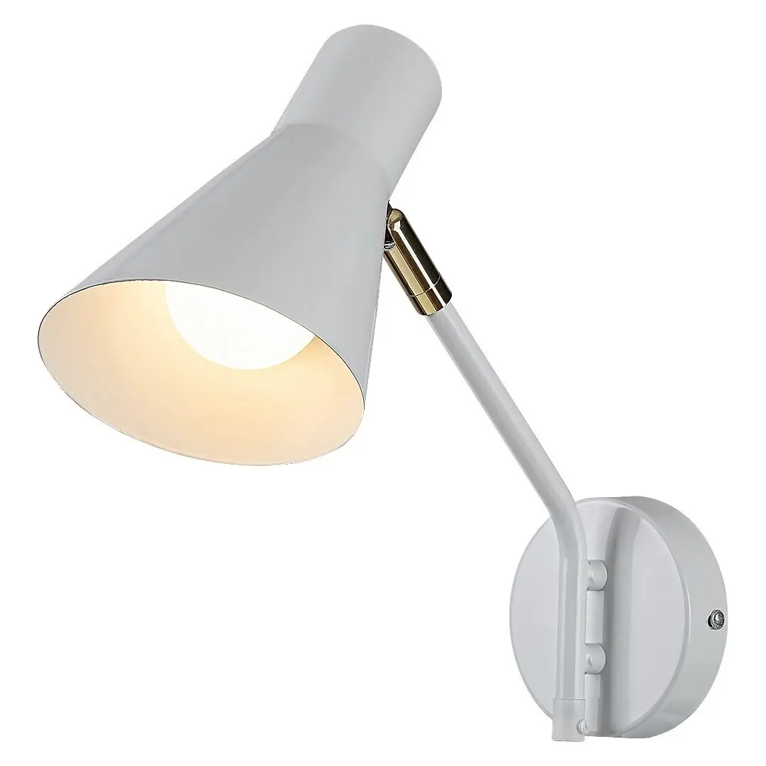 Rabalux Aplique metálico interruptor en cable cable textil con enchufe Alfons WHITE