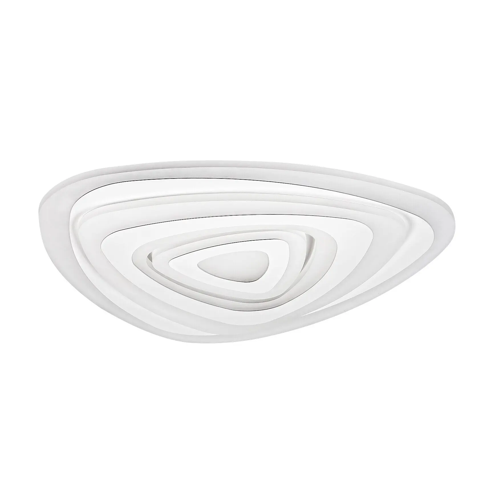 Rabalux Plafones led regulables integrados de forma triangular con mando a distancia de clase g Taneli 51W 3685 lm 3000-6500K IP20, 480×480 mm WHITE