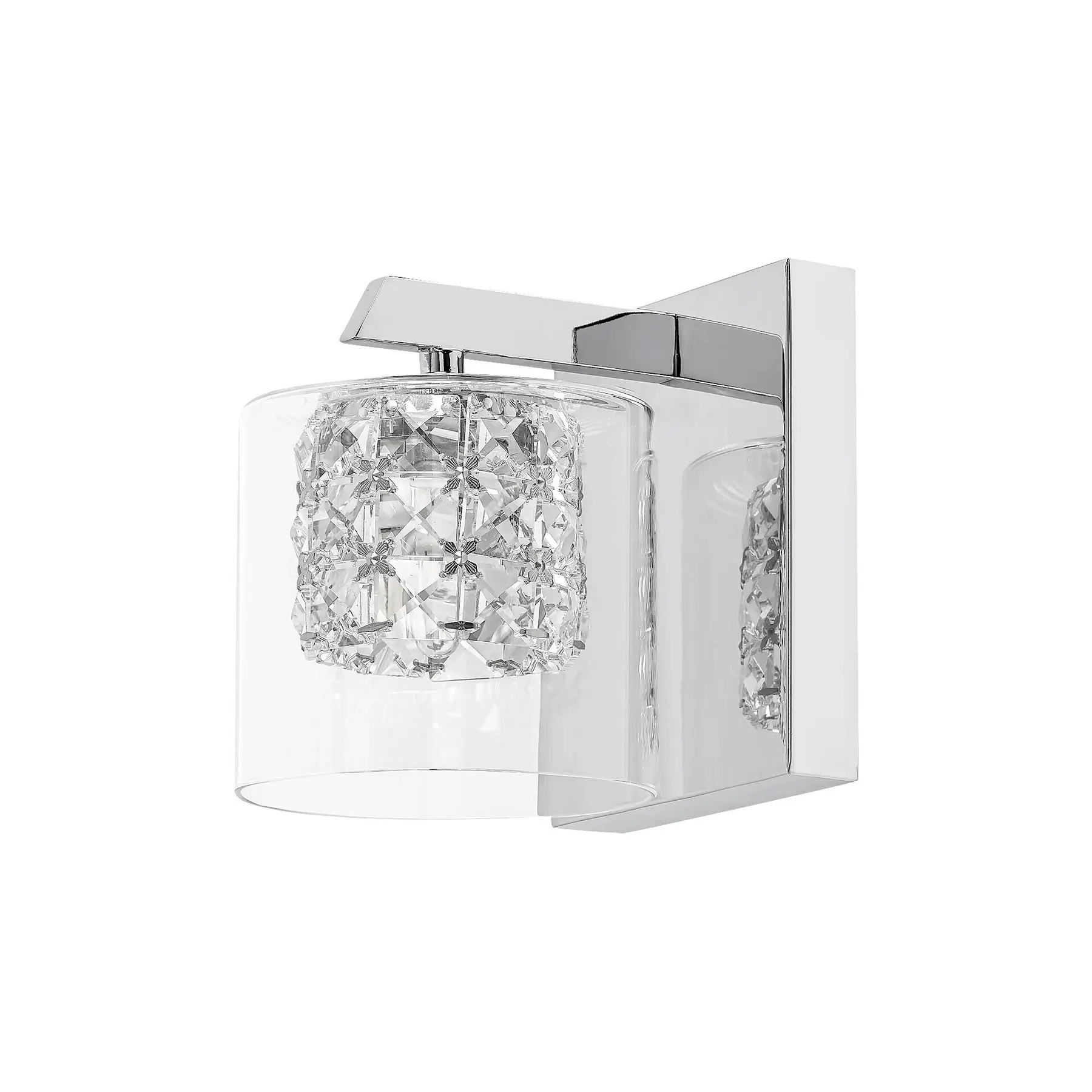 Rabalux Aplique de interior con decoración de cristal SILVER