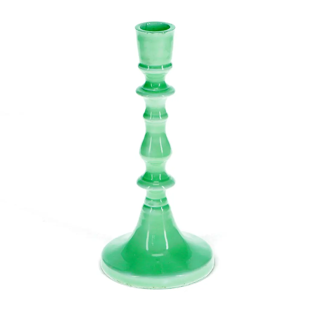 Rex London Candelabro de esmalte GREEN
