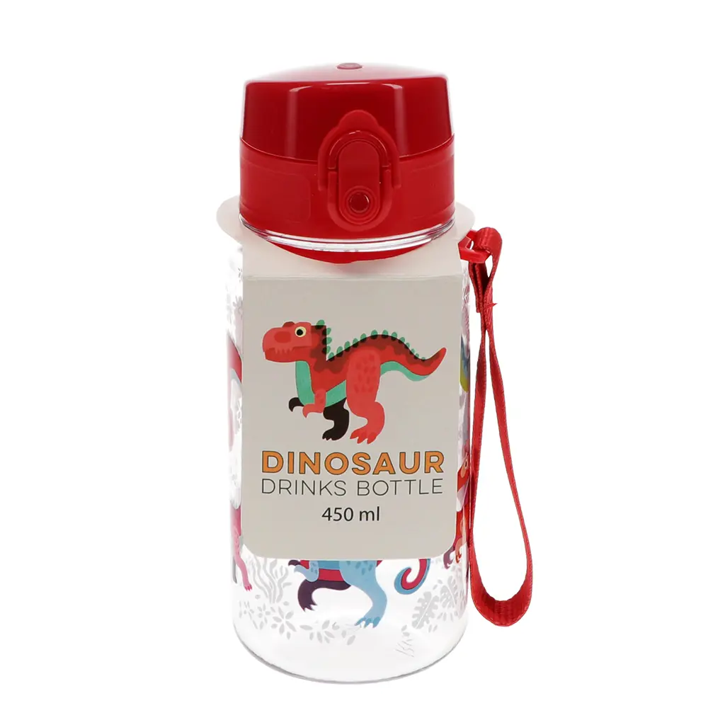 Rex London Botella para niños Baby Dinos RED