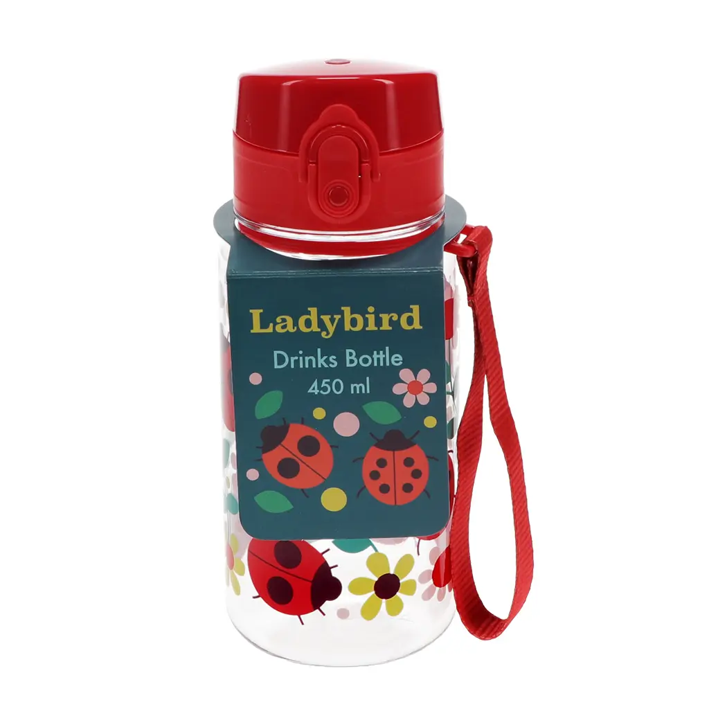 Rex London Botella para niños Ladybird RED
