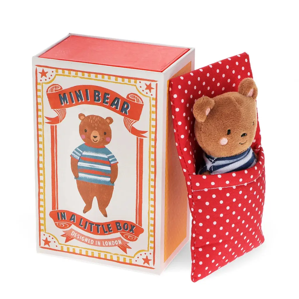 Rex London Mini peluche en una caja Bear MULTICOLOR