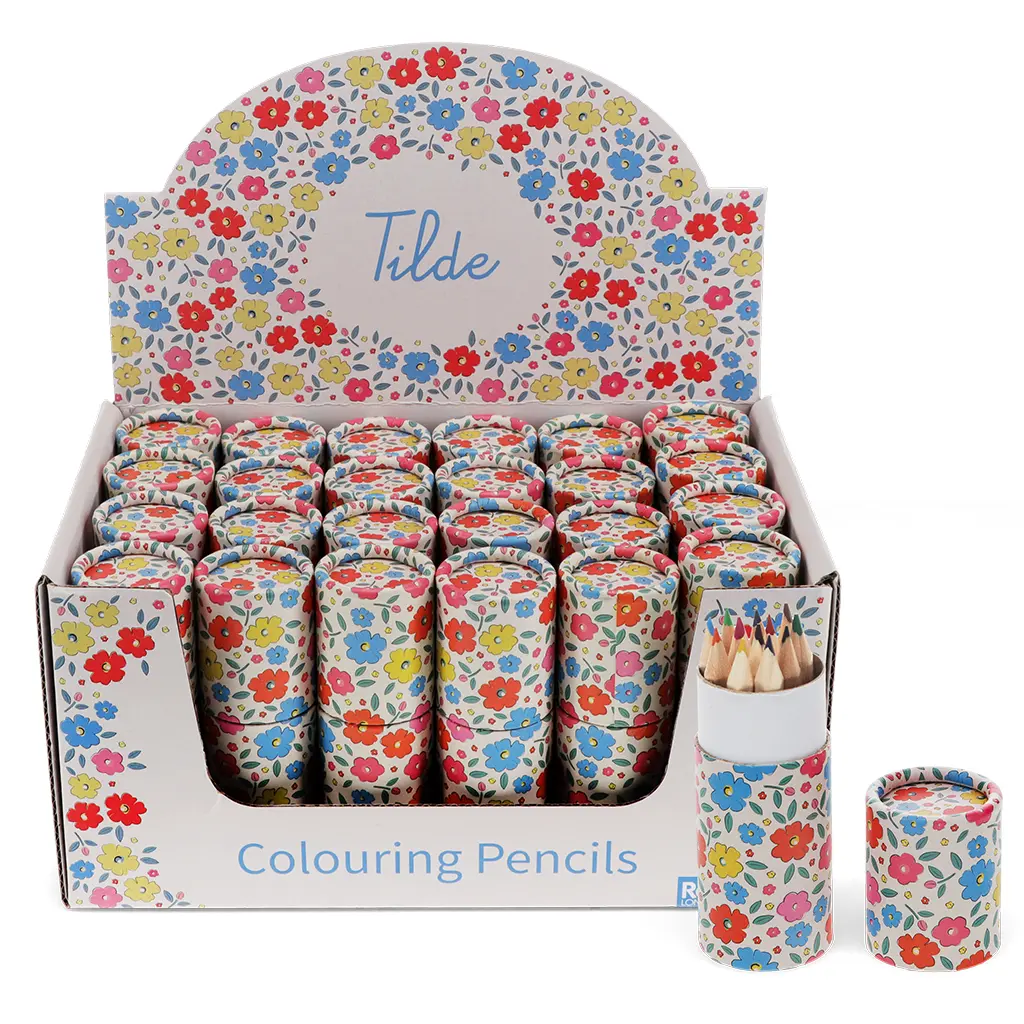 Rex London Tubo de lápices de colores Tilde PINK