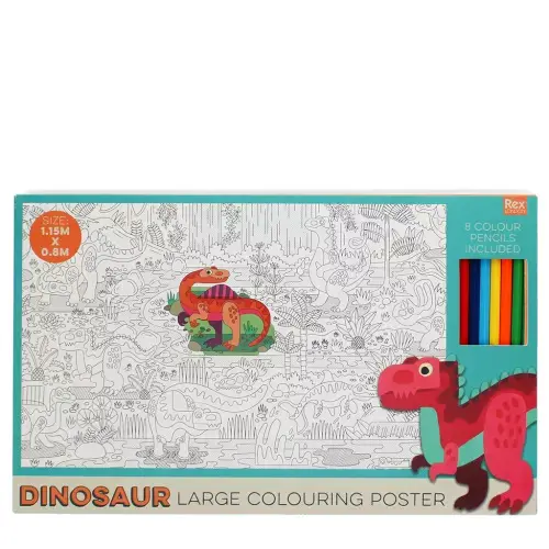 Rex London Lápices de color Baby Dinos MULTICOLOR