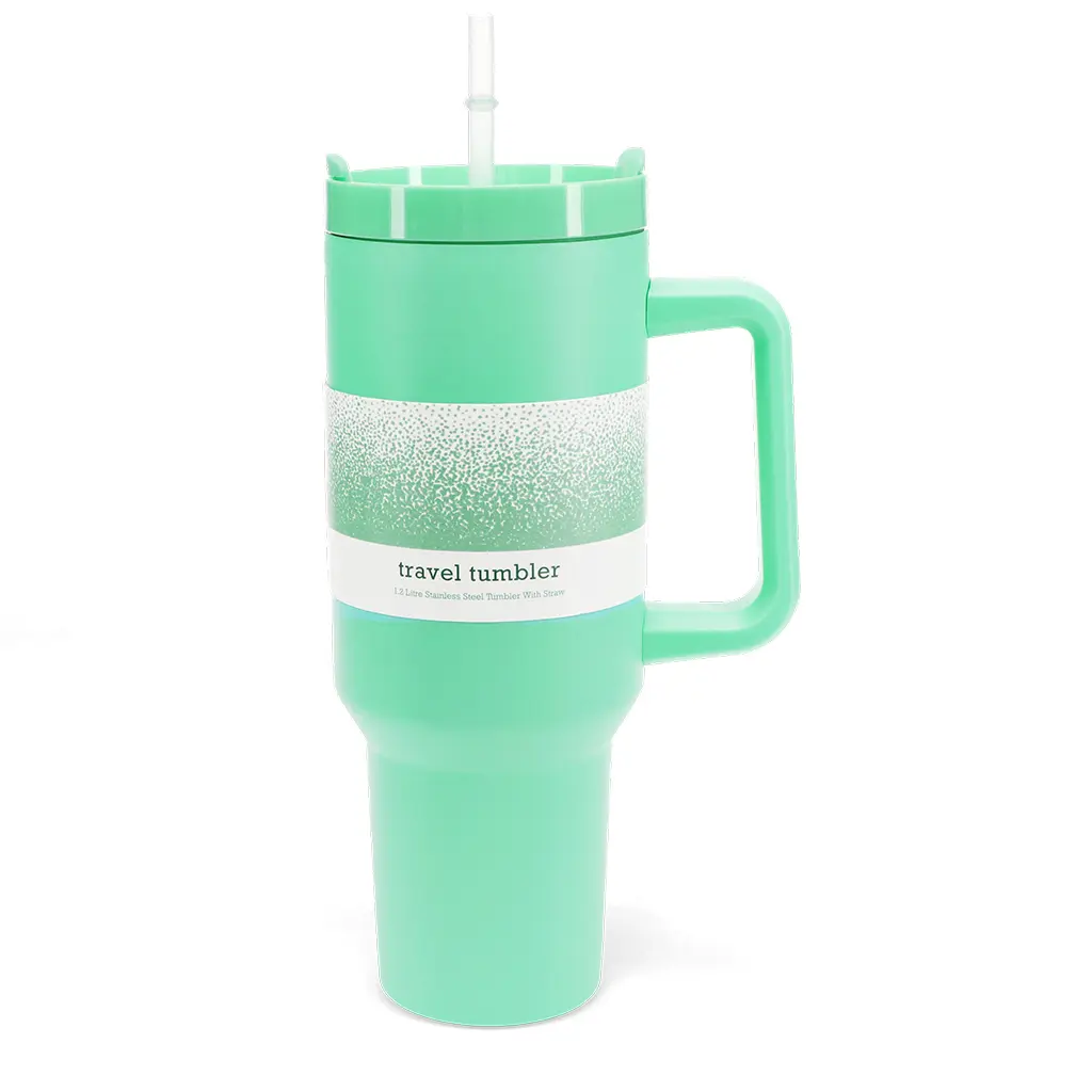 Rex London Vaso de viaje de acero GREEN