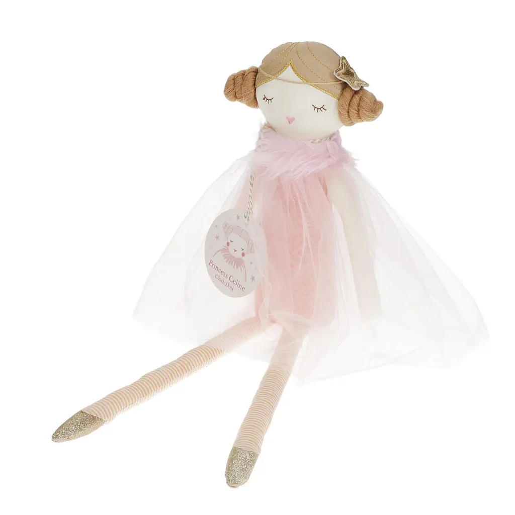 Rex London Muñeca de tela Princess Celine WHITE