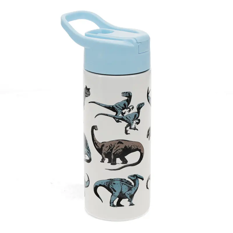 Rex London Botella para niños Dinosaur BLUE