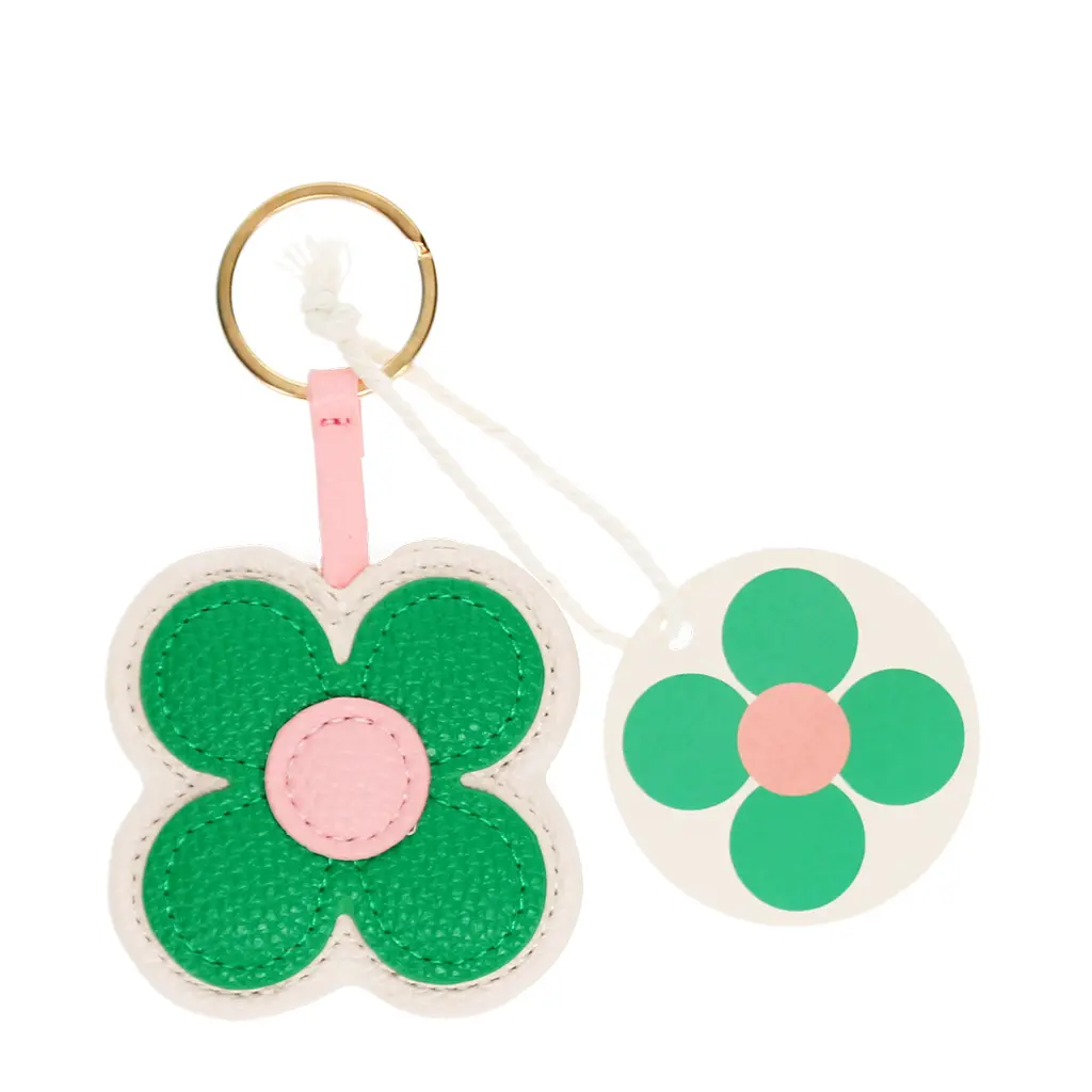 Rex London Llavero Green daisy BEIGE