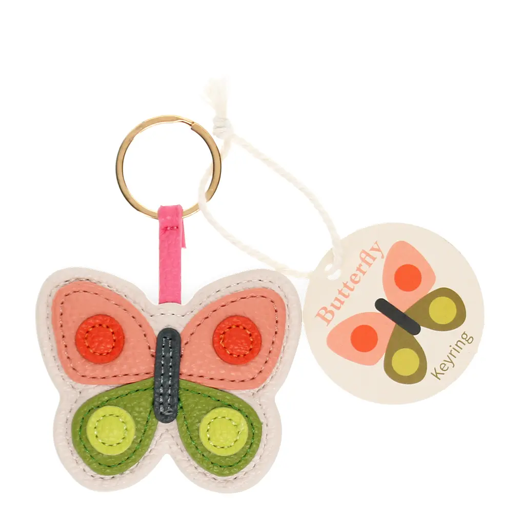 Rex London Llavero Butterfly BEIGE