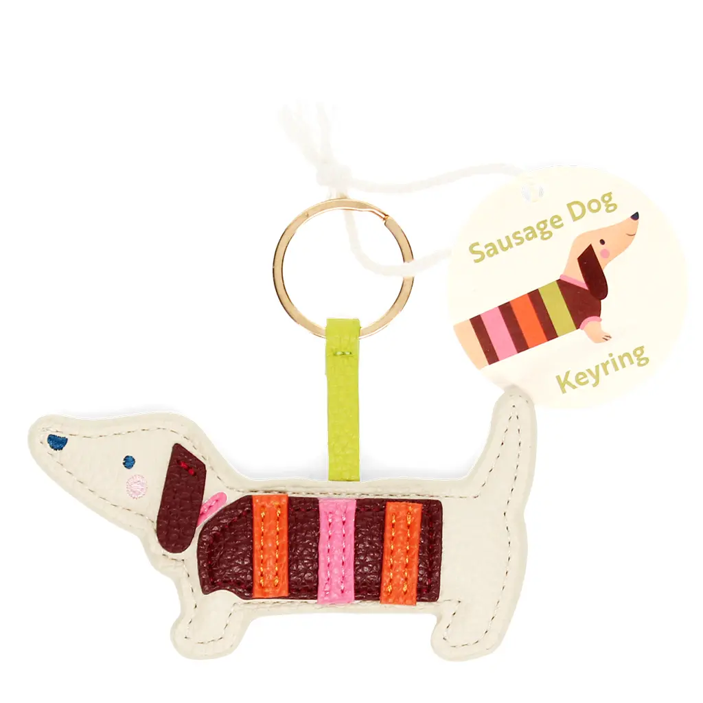 Rex London Llavero Sausage Dog BEIGE
