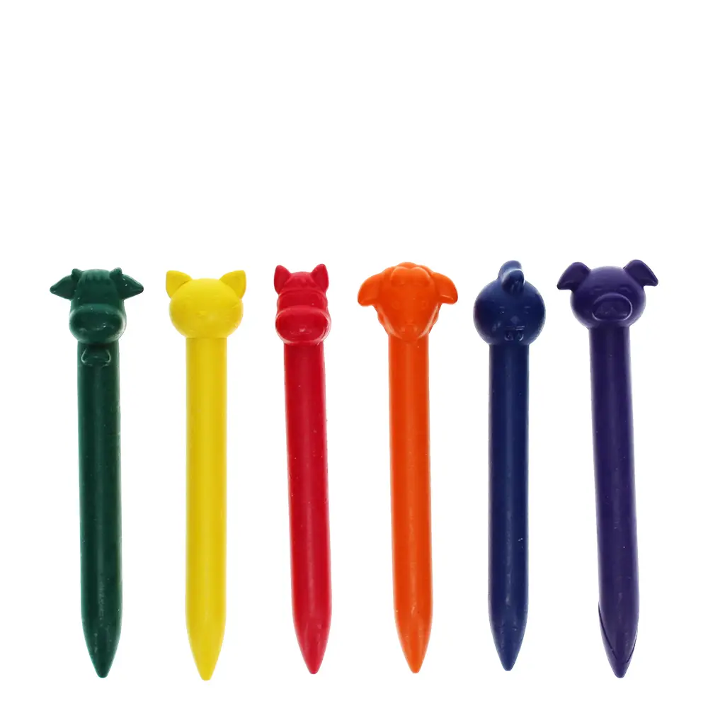 Rex London Cera de cabezas de animales (x6) MULTICOLOR
