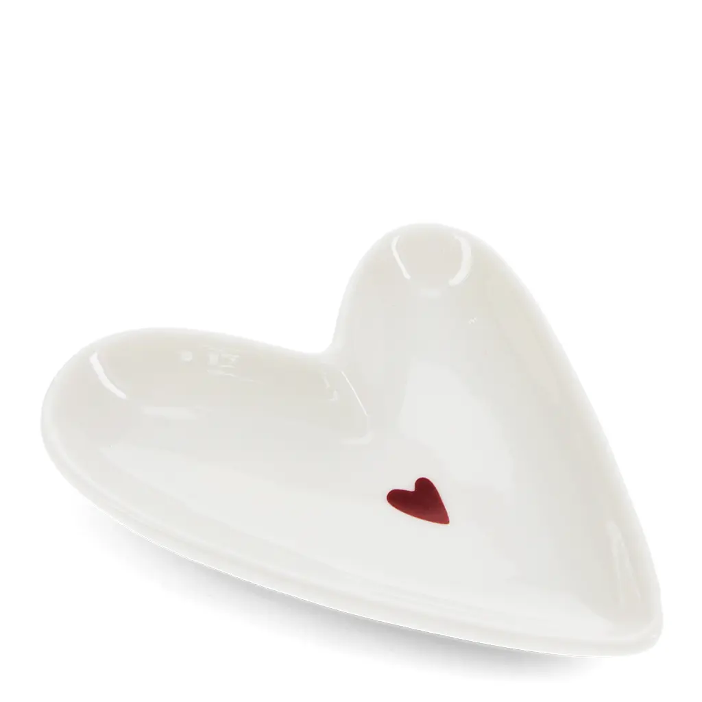 Rex London Bandeja para llaves Heart WHITE