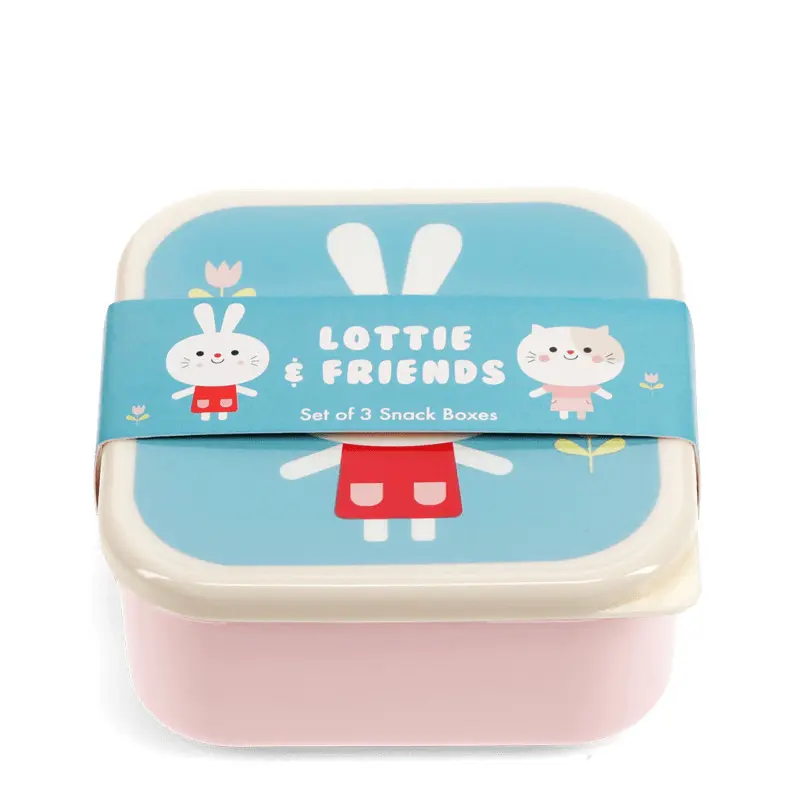 Rex London Caja de almacenamiento de alimentos para niños Lottie And Friends BLUE