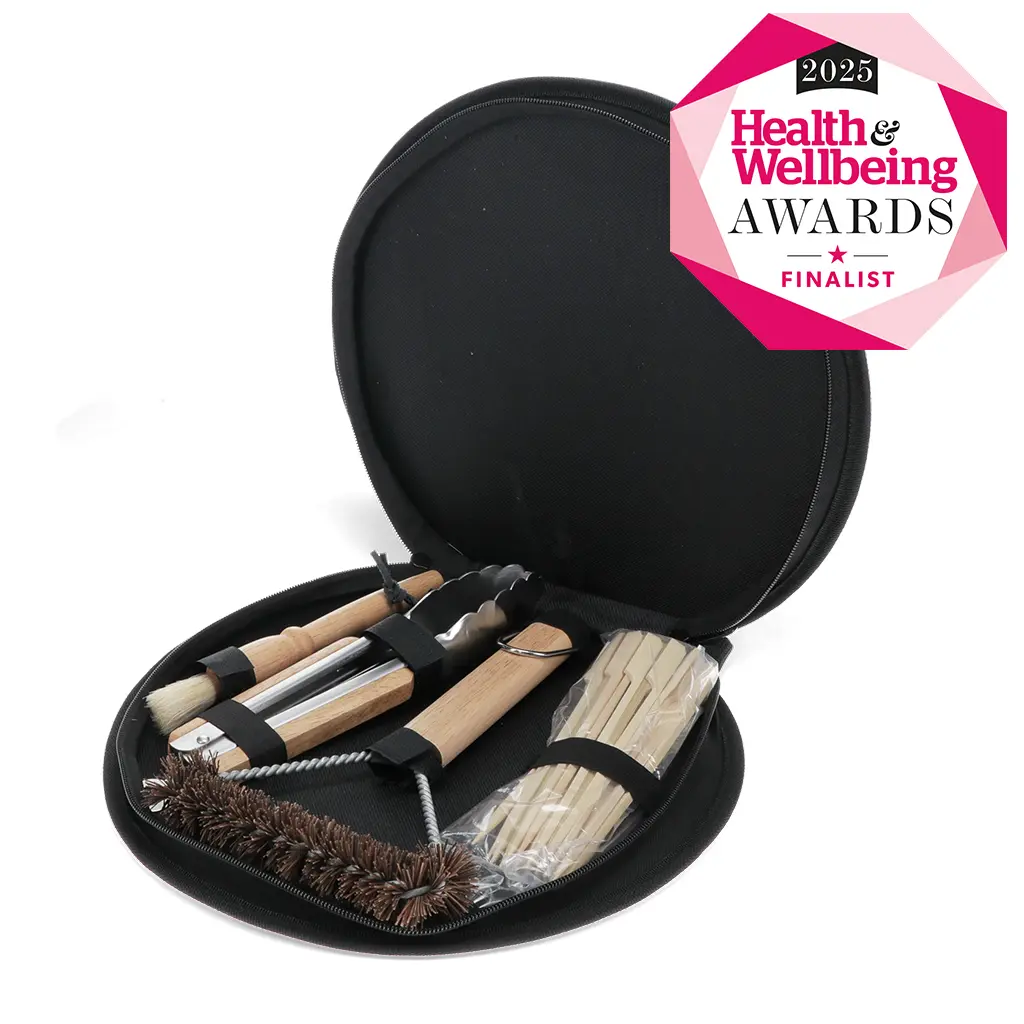 Rex London Utensilios para barbacoa con estuche de transporte para niños Spirit of Adventure MULTICOLOR